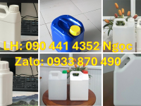 Can nhựa vuông 5 lít đựng kiềm, can nhựa 2 lít đựng thuốc diệt sâu bọ 