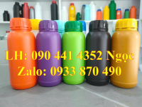 Chai nhựa 1 lít vuông đựng bazơ, bình nhựa 500ml đựng phẩm màu