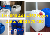 Can nhựa vuông 30 lít đựng phân bón, can nhựa 25 lít đựng hóa phẩm 