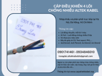 Cáp điều khiển RVVP, DVV/ Sc 4x0.5, 4x0.75, 4x1, 4x1.5