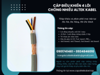 Cáp điều khiển RVVP, DVV/ Sc 4x0.5, 4x0.75, 4x1, 4x1.5