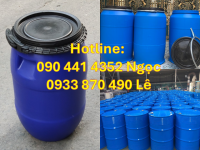 Vỏ thùng phuy sắt 220 lít đựng hóa chất, thùng phi sắt gia công làm bàn ghế 