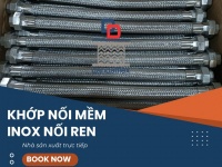 Khớp giãn nở, khớp nối mềm inox 304, ống mềm inox 316 