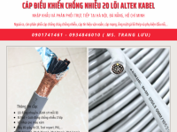 Cáp điều khiển chống nhiễu 20x0.5/ 20x0.75/20x1/20x1.5 Đà Nẵng