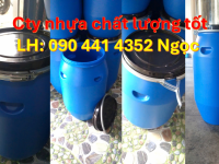 Thùng phuy nhựa 120 lít mới, vỏ thùng phuy nhựa 100 lít đựng nước mắm