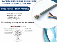 Dây cáp điện không chống nhiễu CT-500 6x0.5mm2 Altek Kabel hỗ trợ giao toàn quốc