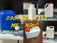 Vỏ can nhựa 500ml đựng mỹ phẩm, can tròn 1 lít đựng dược liệu spa 