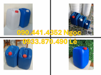 Thùng nhựa dày 30 lít vuông xanh, can nhựa 25 lít trắng, can hóa chất 20L 