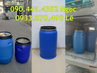 Giá thùng phi nhựa 50 lít đựng dược liệu, thùng phuy nhựa 30 lít đựng tá dược 