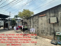 ĐẤT CHÍNH CHỦ - VỊ TRÍ ĐẸP - GIÁ TỐT Cần Bán Gấp Tại Xã Bắc Sơn, Huyện Trảng Bom, Đồng Nai.