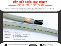 Cáp điều khiển chống nhiễu Altek Kabel 20x1.0 sẵn Đà Nẵng, Huế, Bình Định