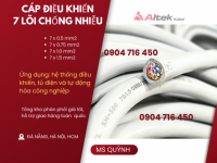 Cáp DVV 7x0.5, 7x0.75, 7x1.0, 7x1.5 Đà Nẵng, Hà Nội, Huế, Quảng Bình,Nghệ An, Thanh Hóa, Bắc ninh