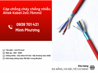 Cáp chống cháy chống nhiễu Altek Kabel 2x0.75mm2 phân phối Ninh Thuận, Vũng Tàu
