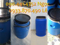 Vỏ thùng phi nhựa 30 lít ủ sữa chua, thùng phuy nhựa 50 lít đựng chất nhuộm vải 