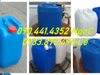 Can nhựa 20 lít mới dày 1kg250, can nhựa 25 lít chống ọc, can nhựa 30 lít đựng hóa chất 