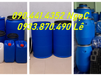 Thùng phuy nhựa 220 lít đựng hóa chất, vỏ thùng phuy nhựa chất nhuộm dệt giày dép 