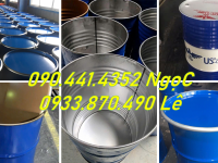 Thùng phi sắt nắp kín đựng axit có tráng epoxy, thùng phuy sắt đựng dung môi