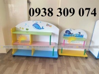 Kệ góc mầm non AD, kệ cá nhân mầm non AD, kệ nhà trẻ AD