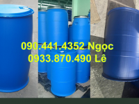 Xả kho thùng phuy nhựa 220 lít đựng hoá chất nắp kín 300 cái, mới 100%, giá thấp nhất thị trường