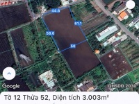 ĐẤT CHÍNH CHỦ - MẶT TIỀN Tại Ấp 3 Xã Nhựt Chánh, Huyện Bến Lức, Tỉnh Long An