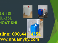 Gía can nhựa 20L vuông, can nhựa 25 lít đựng dung môi 