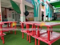 Bàn chữ nhật mầm non nhập khẩu, bàn nhựa mầm non