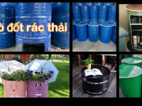 Thùng phuy sắt cũ đựng hóa chất siêu tiết kiệm, thùng phuy sắt cũ làm bàn ghế 