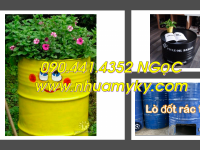 Thùng phuy sắt cũ đựng hóa chất siêu tiết kiệm, thùng phuy sắt cũ làm bàn ghế 