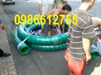 Ống Gân Nhựa Cổ Trâu Phi 60 dùng hút nước hút cát