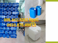 Can nhựa 10 lít đựng muối axit (có sinh khí), can nhựa 20 lít đựng sút, can nhựa 25 lít đựng 