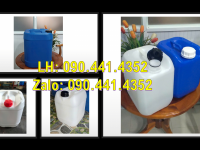 Can nhựa 10 lít đựng muối axit (có sinh khí), can nhựa 20 lít đựng sút, can nhựa 25 lít đựng 