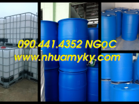 Cung cấp thùng phi nhựa 220 lít nắp hở, thùng phuy nhựa 120 lít muối dưa cà 