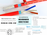 Cáp chống cháy chống nhiễu 2x0.75mm sẵn Đà Nẵng, Huế, Quảng Trị