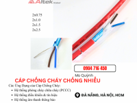 Cáp chống cháy chống nhiễu FR2x0.75, 2x1.0, 2x1.5, 2x2.5  Altek Kabel 