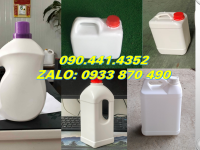Can nhựa 5 lít đựng bảng nguyên liệu hóa học, bình nhựa 2 lít đựng gel
