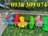 Xe chòi chân mầm non,bập bênh nhựa mầm non,bập bênh đôi nhựa