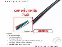 Cáp sangjin 7x0.5, 7x0.75, 7x1.25, 7x1.5 Sài Gòn, hồ Chí Minh, Bình Dương