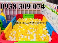 Nhà banh nhựa đa năng giá rẻ, nhà banh sắt cầu trượt mầm non