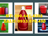 Can nhựa 5 lít đựng chất tẩy thông dụng, can nhựa 2 lít đựng chất thông cống 