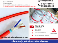 Cáp điện chống cháy chống nhiễu 2x1.0 sẵn Đà Nẵng, Bình Định, Phú Yên, Khánh Hòa