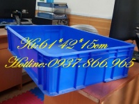 Thùng nhựa có nắp đậy, thùng HPDE nguyên sinh, khay nhựa, thùng nhựa bít
