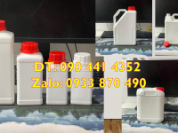 Can 1 lít tròn đựng tá dược, can nhựa 2 lít đựng hóa chất xét nghiệm 