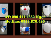 Bán can nhựa 30 lít màu trắng, can nhựa 20 lít màu đen chống uv 