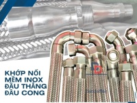 Khớp nối mềm nối ren, khớp nối ren công nghiệp, khớp nối mềm inox lắp ren