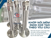Khớp nối mềm nối ren, khớp nối ren công nghiệp, khớp nối mềm inox lắp ren