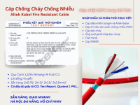 Cáp chống cháy chống nhiễu 2x0.75/2x1.0/2x1.5/2x2.5 - Altek Kabel