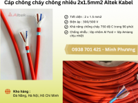 Cáp chống cháy chống nhiễu 2x1.5mm2 Altek Kabel phân phối Đà Nẵng, Quảng Ngãi