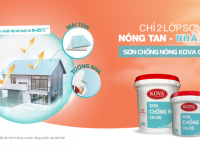 Tổng nhà phân phối Sơn chống nóng đa năng KOVA CN-05 cho tường, mái tôn  chính hãng giá rẻ tại HCM