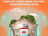Tổng nhà phân phối Sơn chống nóng đa năng KOVA CN-05 cho tường, mái tôn  chính hãng giá rẻ tại HCM