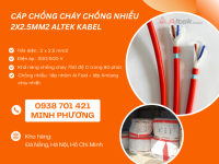 Cáp điện chống cháy chống nhiễu 2 lõi 2.5mm2 phân phối Đà Nẵng, Gia Lai, Hà Nội